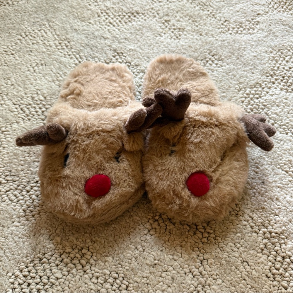 Gymboree Little Kids 12-13 Reindeer Slippers